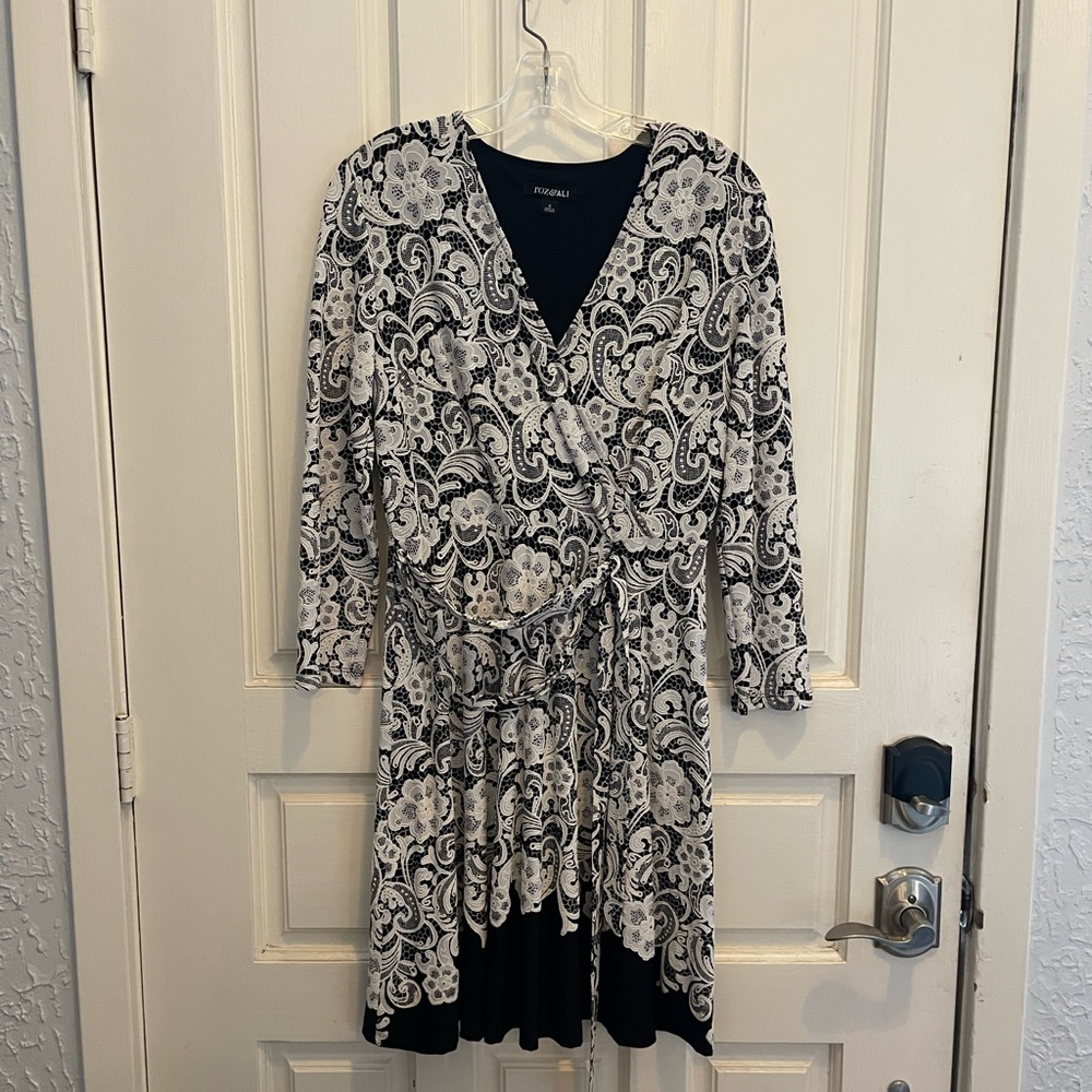 Black and White Lace Dress